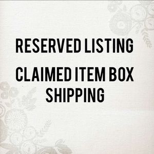 Reserved Listing